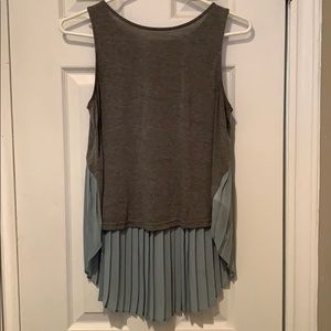 Urban Outfitters cropped tank w pleated detail